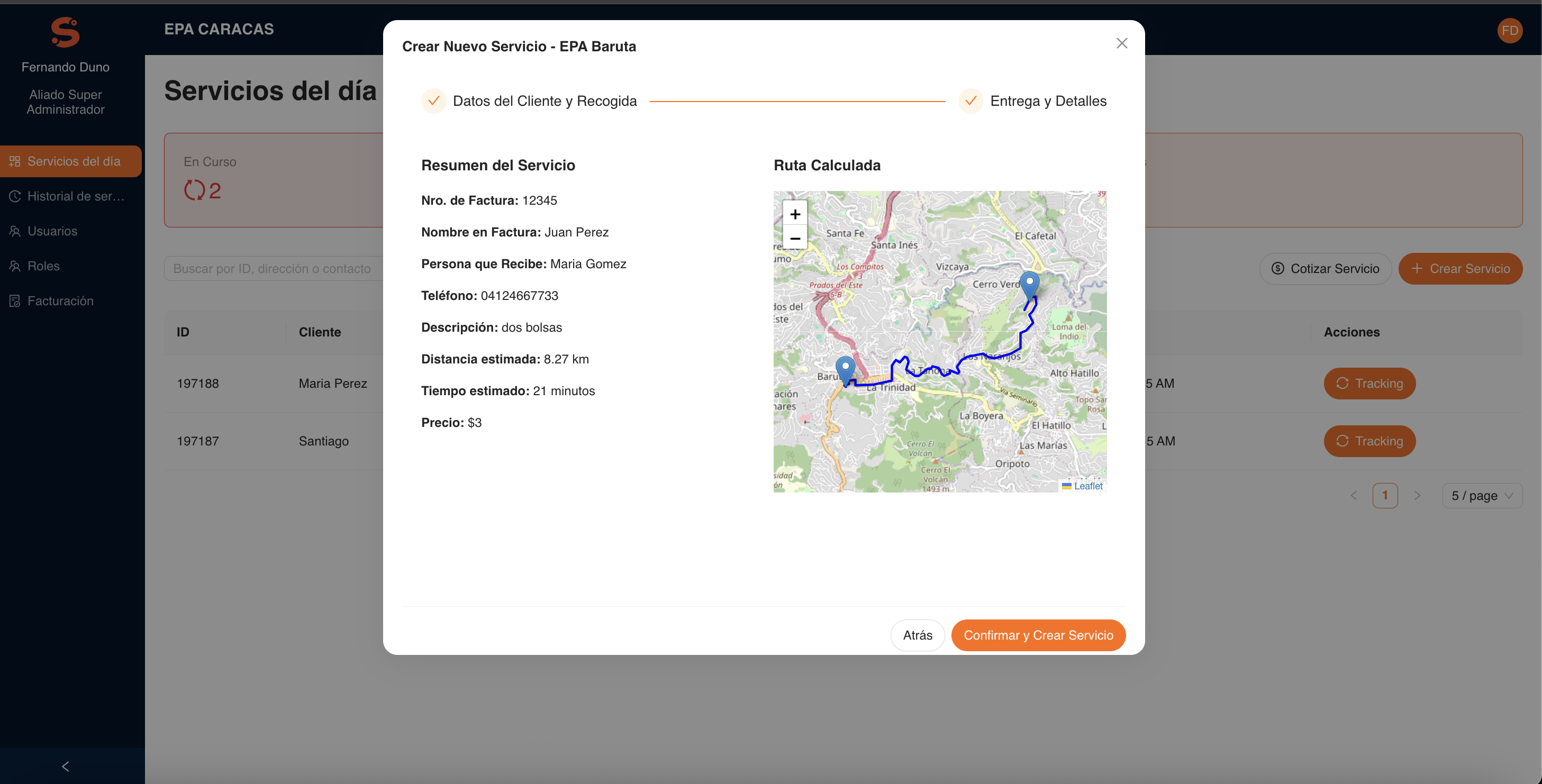 Creación de Servicios